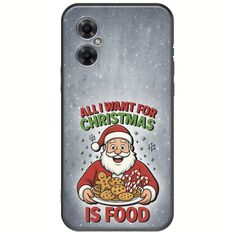 All I Want For Christmas Is - Food Xiaomi Poco M4 5G Black TPU (Μαύρη Σιλικόνη)