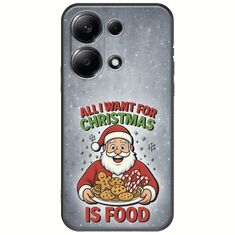 All I Want For Christmas Is - Food Xiaomi Redmi Note 13 Pro 4G Black TPU (Μαύρη Σιλικόνη)