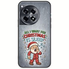 All I Want For Christmas Is - Sleep OnePlus 12R 5G Black TPU (Μαύρη Σιλικόνη)