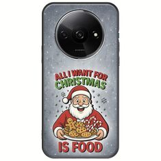 All I Want For Christmas Is - Food Xiaomi Redmi A3 Black TPU (Μαύρη Σιλικόνη)