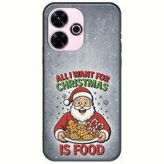 All I Want For Christmas Is - Food Xiaomi Redmi 13 4G Black TPU (Μαύρη Σιλικόνη)