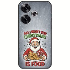 All I Want For Christmas Is - Food Xiaomi Poco F6 5G Black TPU (Μαύρη Σιλικόνη)