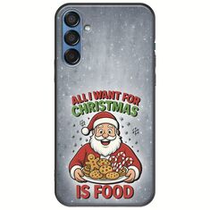 All I Want For Christmas Is - Food Samsung Galaxy M15 5G Black TPU (Μαύρη Σιλικόνη)