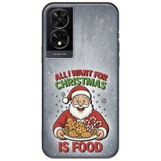 All I Want For Christmas Is - Food TCL 505 Black TPU (Μαύρη Σιλικόνη)