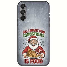 All I Want For Christmas Is - Food Samsung Galaxy M55 5G Black TPU (Μαύρη Σιλικόνη)