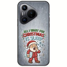All I Want For Christmas Is - Sleep Huawei Pura 70 Black TPU (Μαύρη Σιλικόνη)