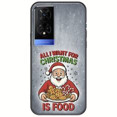 All I Want For Christmas Is - Food TCL 50 5G Black TPU (Μαύρη Σιλικόνη)