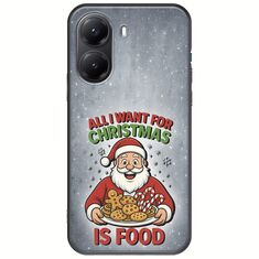 All I Want For Christmas Is - Food Xiaomi Poco X7 Pro 5G Black TPU (Μαύρη Σιλικόνη)