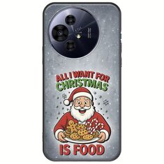 All I Want For Christmas Is - Food TCL 50 PRO NXTPAPER 5G Black TPU (Μαύρη Σιλικόνη)