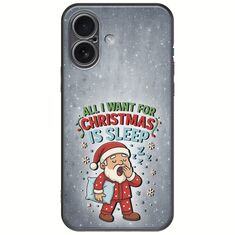 All I Want For Christmas Is - Sleep iPhone 17 Black TPU (Μαύρη Σιλικόνη)