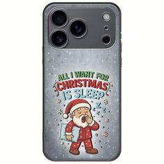 All I Want For Christmas Is - Sleep iPhone 17 Pro Black TPU (Μαύρη Σιλικόνη)