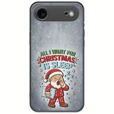 All I Want For Christmas Is - Sleep iPhone Air Black TPU (Μαύρη Σιλικόνη)