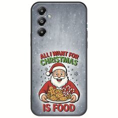 All I Want For Christmas Is - Food Samsung Galaxy S25 FE 5G Black TPU (Μαύρη Σιλικόνη)