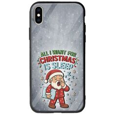 All I Want For Christmas Is - Sleep iPhone XS Max Groove TPU (Tempered Glass και TPU)