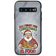 All I Want For Christmas Is - Food Samsung Galaxy S10 Groove TPU (Tempered Glass και TPU)
