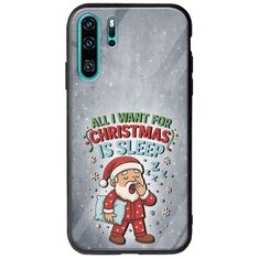 All I Want For Christmas Is - Sleep Huawei P30 Pro Groove TPU (Tempered Glass και TPU)