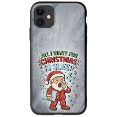 All I Want For Christmas Is - Sleep iPhone 11 Groove TPU (Tempered Glass και TPU)
