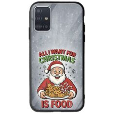 All I Want For Christmas Is - Food Samsung Galaxy A51 Groove TPU (Tempered Glass και TPU)