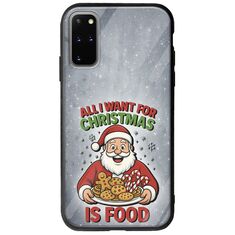 All I Want For Christmas Is - Food Samsung Galaxy S20 Plus Groove TPU (Tempered Glass και TPU)