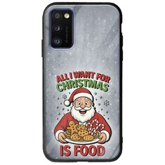 All I Want For Christmas Is - Food Samsung Galaxy A41 Groove TPU (Tempered Glass και TPU)