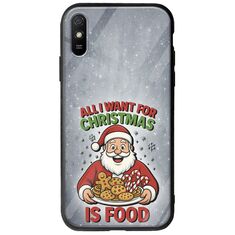 All I Want For Christmas Is - Food Xiaomi Redmi 9A Groove TPU (Tempered Glass και TPU)