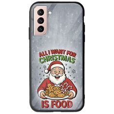 All I Want For Christmas Is - Food Samsung Galaxy S21 Groove TPU (Tempered Glass και TPU)