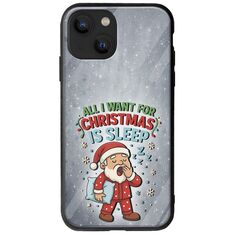 All I Want For Christmas Is - Sleep iPhone 13  Groove TPU (Tempered Glass και TPU)
