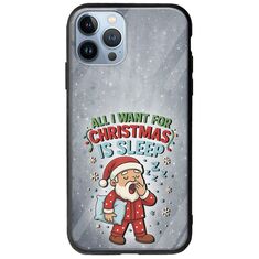 All I Want For Christmas Is - Sleep iPhone 12 Pro Groove TPU (Tempered Glass και TPU)