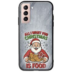 All I Want For Christmas Is - Food Samsung Galaxy S21 FE 5G Groove TPU (Tempered Glass και TPU)
