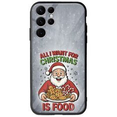 All I Want For Christmas Is - Food Samsung Galaxy S22 Ultra Groove TPU (Tempered Glass και TPU)