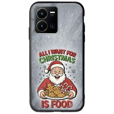 All I Want For Christmas Is - Food Vivo Y35 Groove TPU (Tempered Glass και TPU)