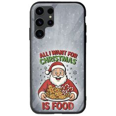 All I Want For Christmas Is - Food Samsung Galaxy S23 Ultra 5G Groove TPU (Tempered Glass και TPU)