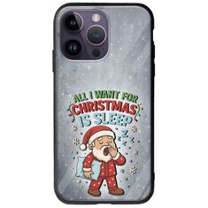 All I Want For Christmas Is - Sleep iPhone 15 Pro Groove TPU (Tempered Glass και TPU)