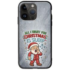 All I Want For Christmas Is - Sleep iPhone 15 Pro Max Groove TPU (Tempered Glass και TPU)