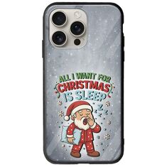 All I Want For Christmas Is - Sleep iPhone 16 Pro Groove TPU (Tempered Glass και TPU)