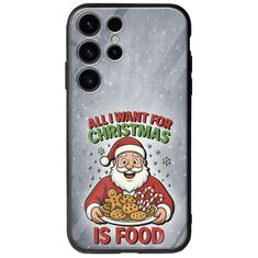 All I Want For Christmas Is - Food Samsung Galaxy S25 Ultra 5G Groove TPU (Tempered Glass και TPU)