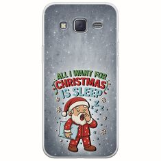 All I Want For Christmas Is - Sleep Samsung Galaxy J5(2015) Flexible TPU (Διάφανη Σιλικόνη)