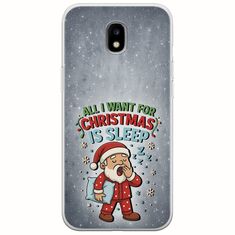 All I Want For Christmas Is - Sleep Samsung Galaxy J5(2017) Flexible TPU (Διάφανη Σιλικόνη)