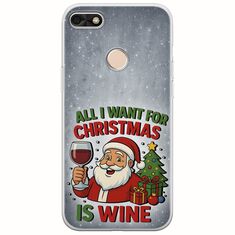 All I Want For Christmas Is - Wine Huawei P9 Lite Mini Flexible TPU (Διάφανη Σιλικόνη)