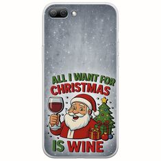 All I Want For Christmas Is - Wine Huawei Honor 10 Flexible TPU (Διάφανη Σιλικόνη)