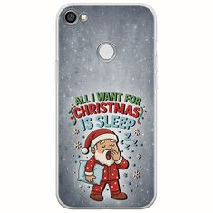 All I Want For Christmas Is - Sleep Xiaomi Redmi Note 5A Prime Flexible TPU (Διάφανη Σιλικόνη)