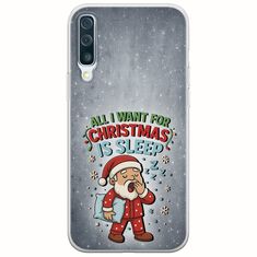 All I Want For Christmas Is - Sleep Samsung Galaxy A50 Flexible TPU (Διάφανη Σιλικόνη)