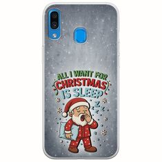 All I Want For Christmas Is - Sleep Samsung Galaxy A20e Flexible TPU (Διάφανη Σιλικόνη)
