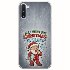 All I Want For Christmas Is - Sleep Samsung Galaxy Note 10 Flexible TPU (Διάφανη Σιλικόνη)