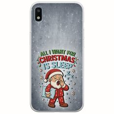 All I Want For Christmas Is - Sleep Samsung Galaxy A10 Flexible TPU (Διάφανη Σιλικόνη)
