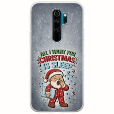 All I Want For Christmas Is - Sleep Xiaomi Redmi Note 8 Pro Flexible TPU (Διάφανη Σιλικόνη)