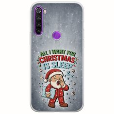 All I Want For Christmas Is - Sleep Xiaomi Redmi Note 8 Flexible TPU (Διάφανη Σιλικόνη)