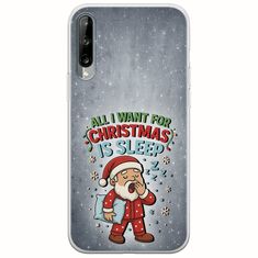 All I Want For Christmas Is - Sleep Samsung Galaxy A30s Flexible TPU (Διάφανη Σιλικόνη)