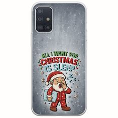 All I Want For Christmas Is - Sleep Samsung Galaxy A51 Flexible TPU (Διάφανη Σιλικόνη)