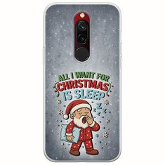 All I Want For Christmas Is - Sleep Xiaomi Redmi 8 Flexible TPU (Διάφανη Σιλικόνη)